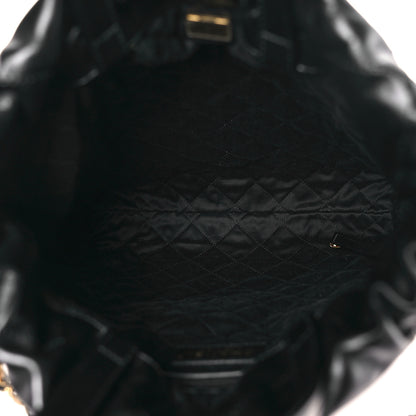 Chanel Shiny Calfskin Quilted Chanel 22 Backpack Black 5 of 10