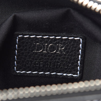 Christian Dior Calfskin Mens Saddle Bag Black 6 of 12