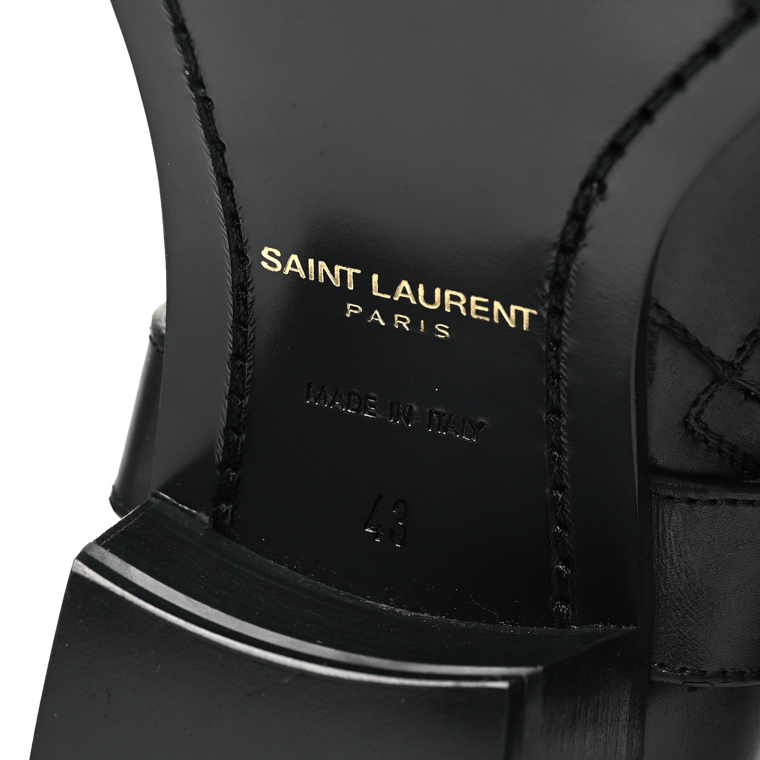 Saint Laurent Calfskin Mens Wyatt Marrakesh Harness Ankle Boots 43 Black 7 of 10