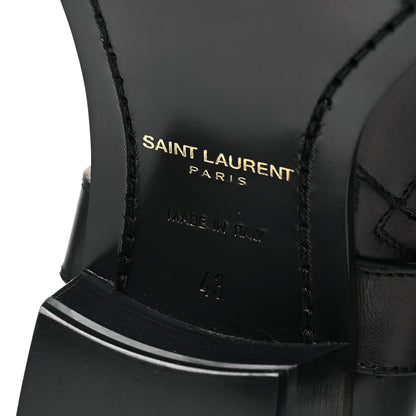 Saint Laurent Calfskin Mens Wyatt Marrakesh Harness Ankle Boots 43 Black 7 of 10