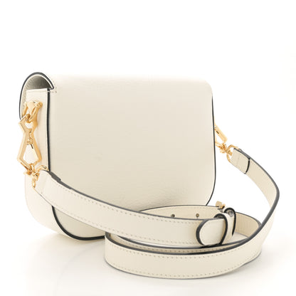 Gucci X ADIDAS Textured Dollar Calfskin Web Trefoil Mini Horsebit 1955 Shoulder Bag Off White Black 3 of 11