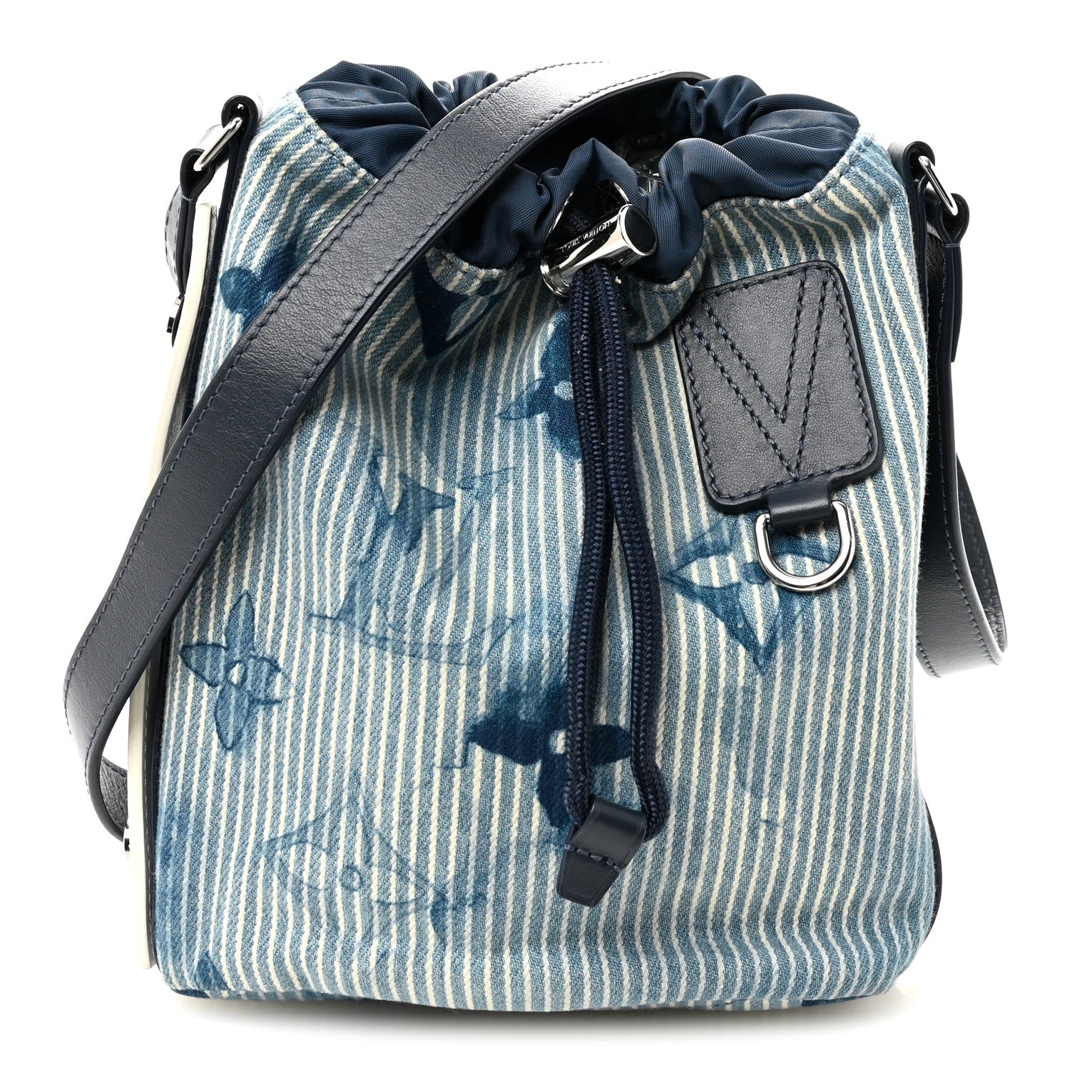 Louis Vuitton Hickory Stripes Denim Monogram Watercolor Sac Marin BB Blue 1 of 9