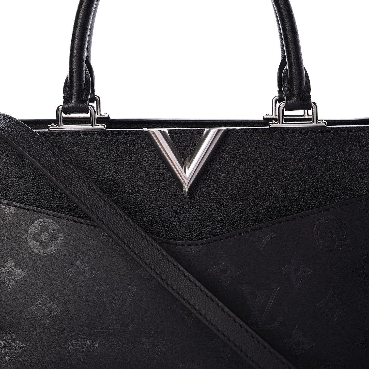 Louis Vuitton Monogram Cuir Plume Very Zipped Tote Black 7 of 14