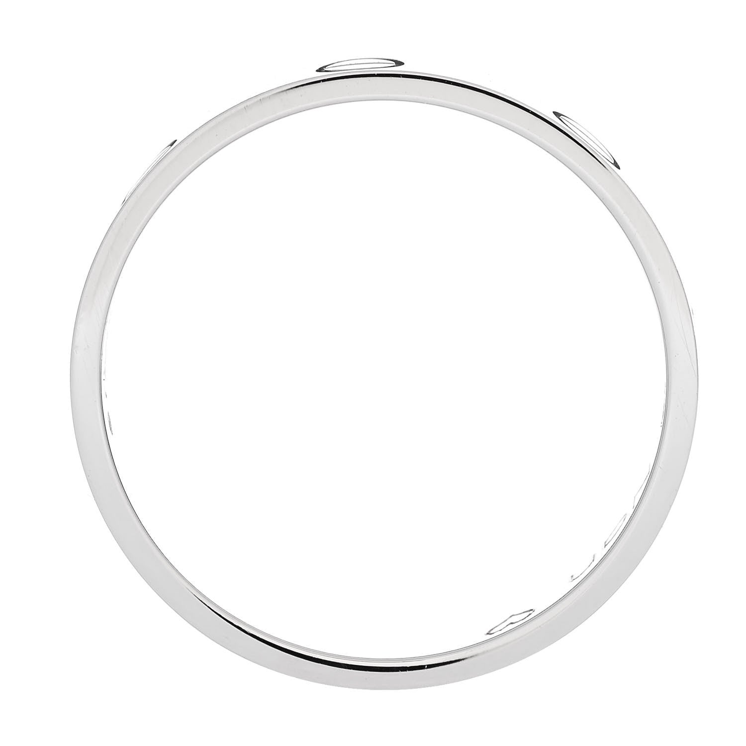 Cartier Platinum 3.5mm LOVE Wedding Band Ring 57 8 6 of 8
