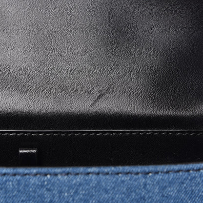 3.1 Phillip Lim 3.1 Denim Alix Soft Flap Clutch Washed Indigo 9 of 9