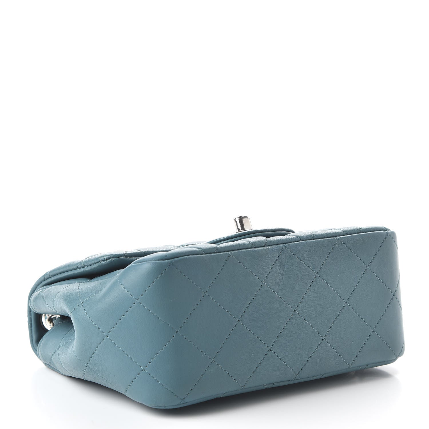 Chanel Lambskin Quilted Mini Square Flap Blue 4 of 10