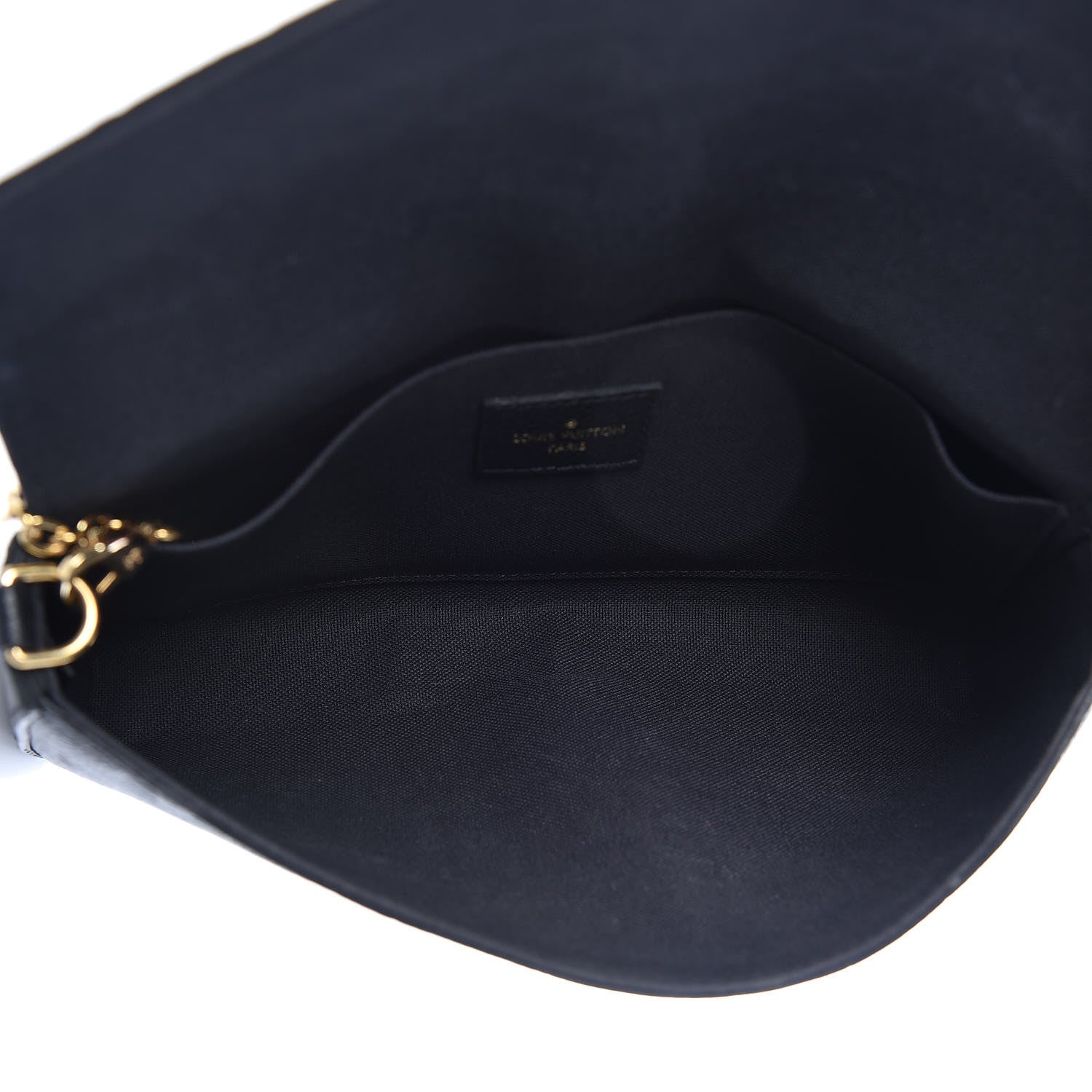 Louis Vuitton Empreinte Pochette Felicie Chain Wallet Black 5 of 9