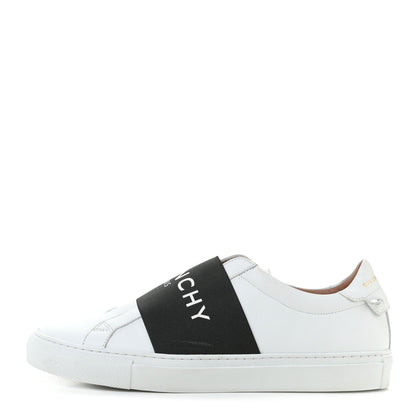 Givenchy Calfskin Band Logo Womens Urban Street Sneakers 39.5 White Black 1 of 13