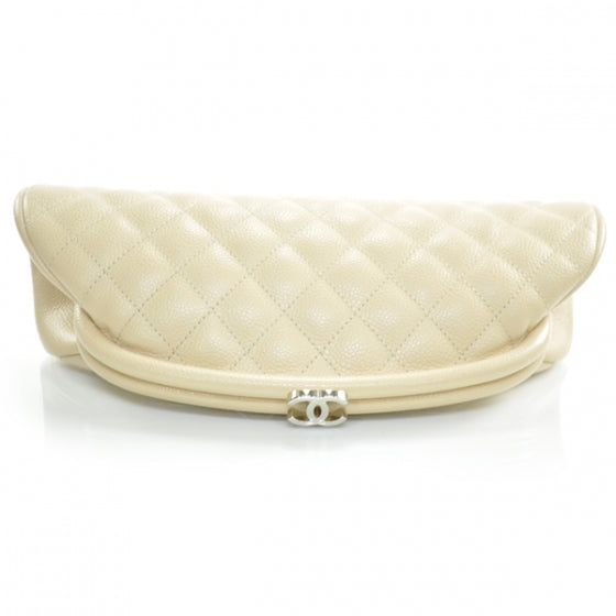 Chanel Caviar Quilted Timeless Clutch Beige Clair 5 of 13