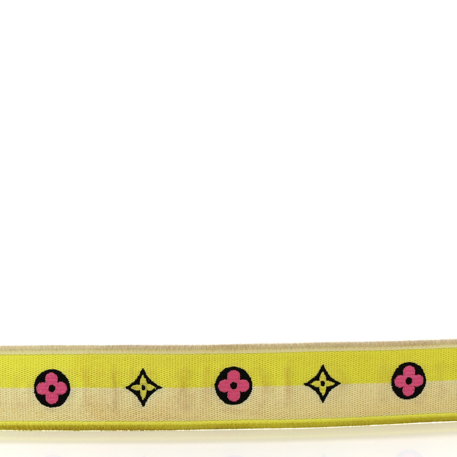 Louis Vuitton Jacquard Alma BB Shoulder Strap Yellow Citron 3 of 4