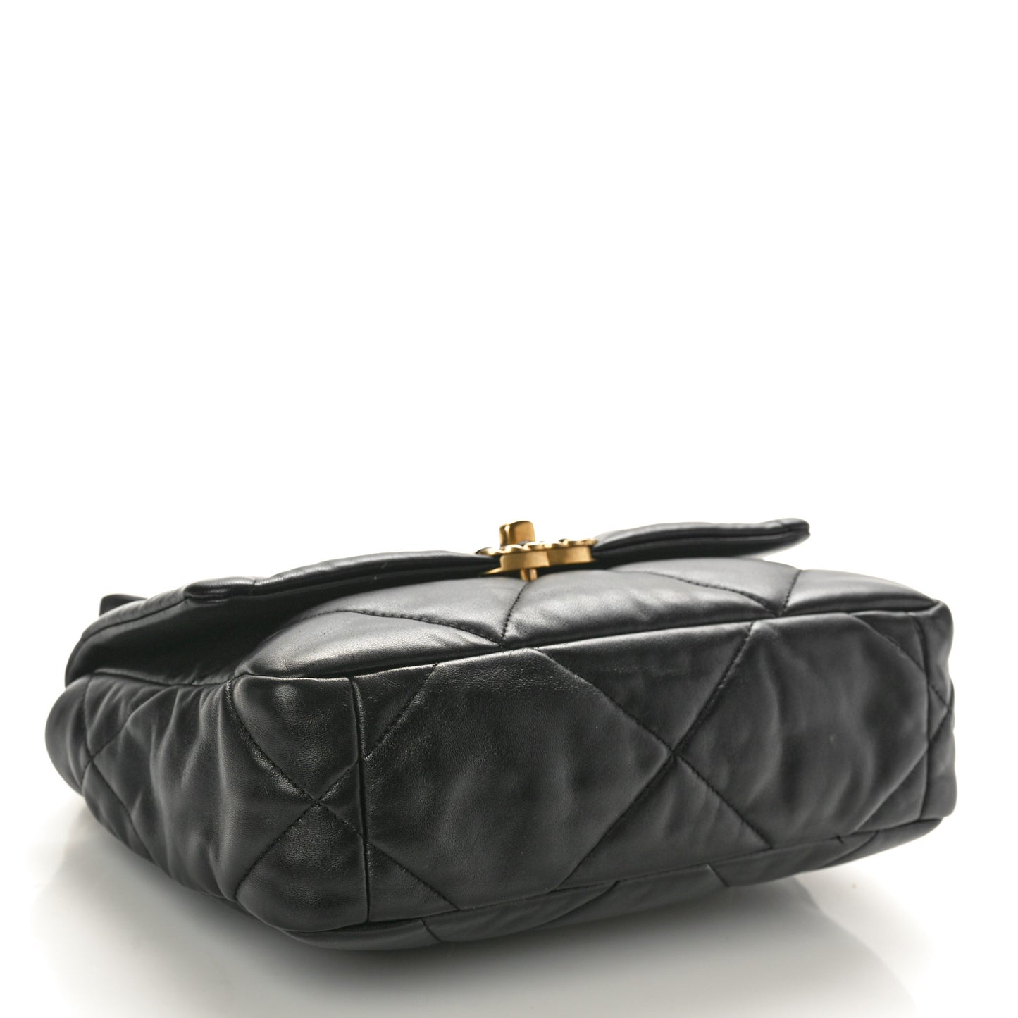 Lambskin Quilted Medium Chanel 19 Flap Black