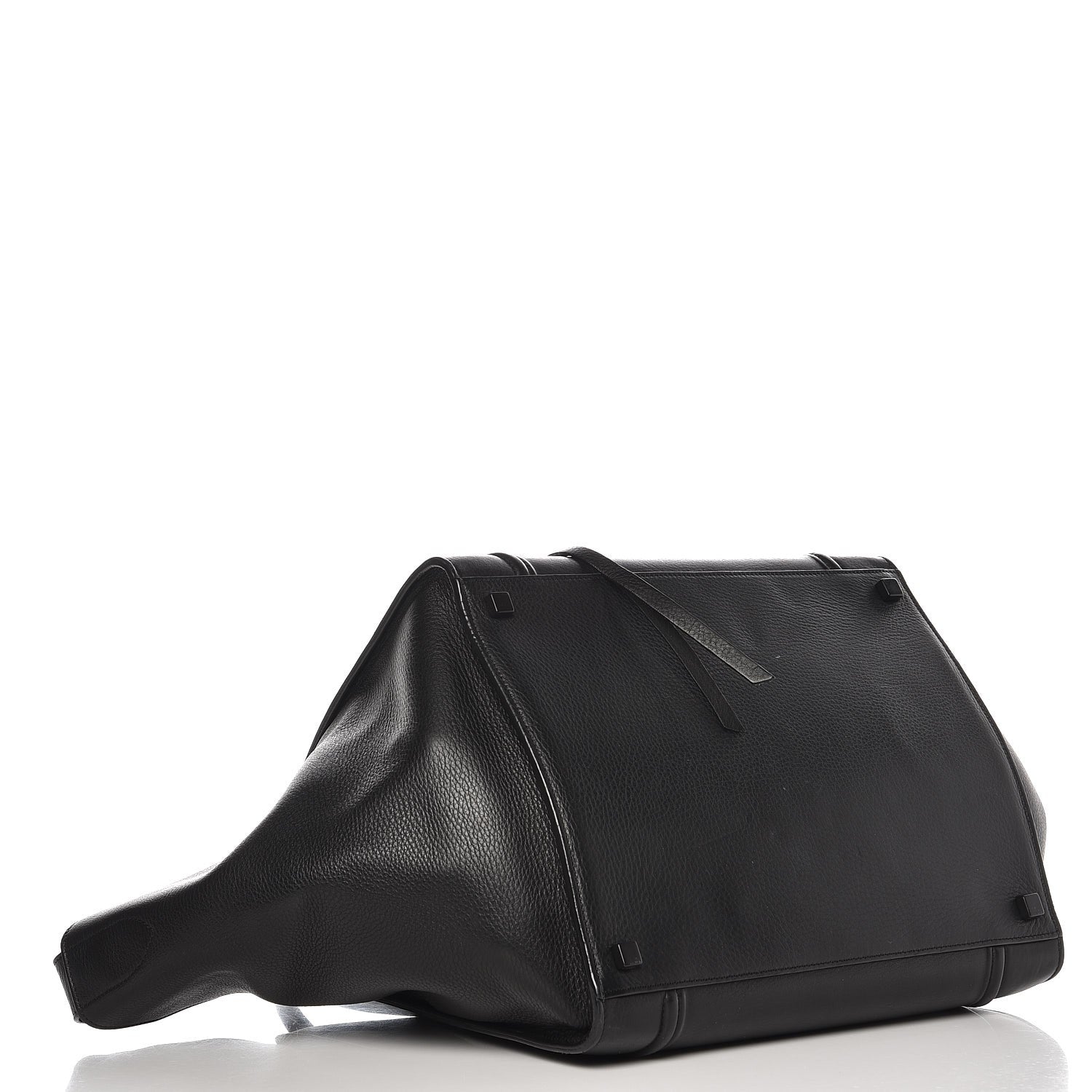 Celine Supple Calfskin Medium Phantom Luggage Black 4 of 12