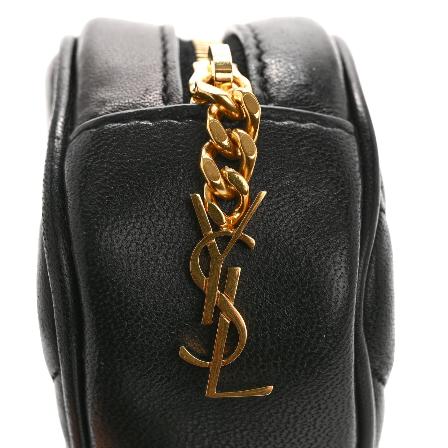 Lambskin Quilted Lolita Cosmetic Pouch Black