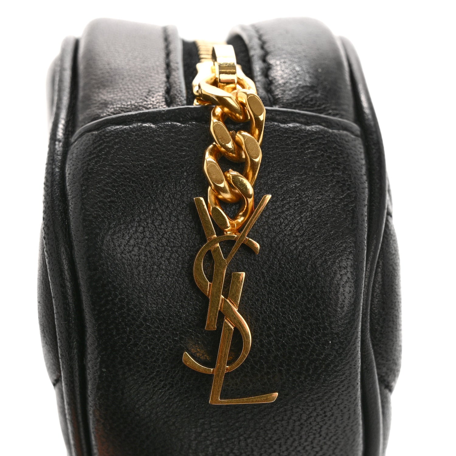 Saint Laurent Lambskin Quilted Lolita Cosmetic Pouch Black 10 of 10