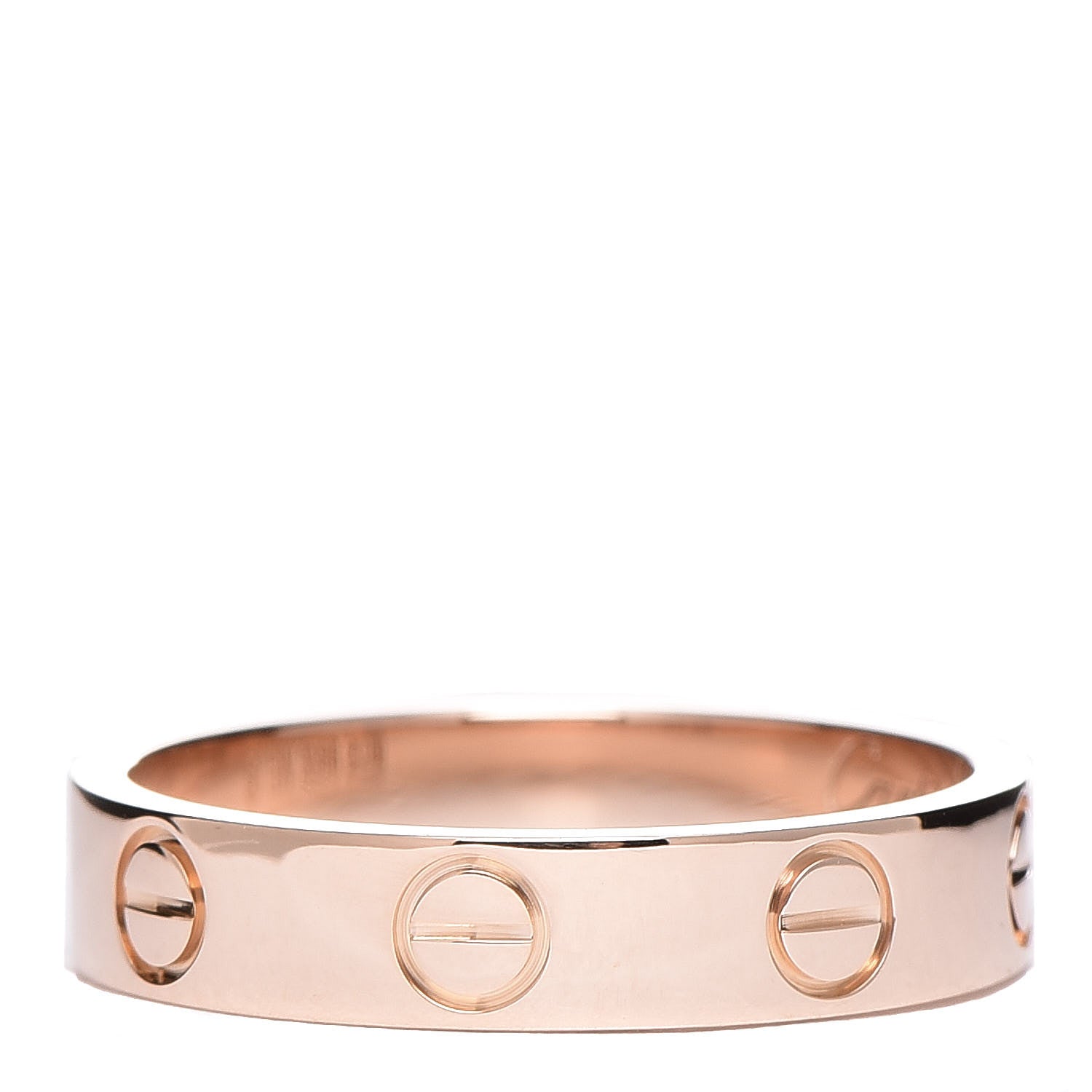 Cartier 18K Pink Gold 3.5mm LOVE Wedding Band Ring 49 4.75 3 of 5