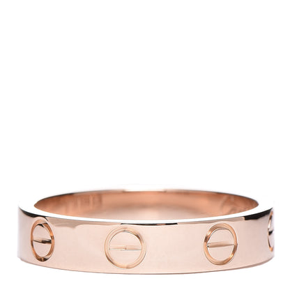 Cartier 18K Pink Gold 3.5mm LOVE Wedding Band Ring 49 4.75 3 of 5