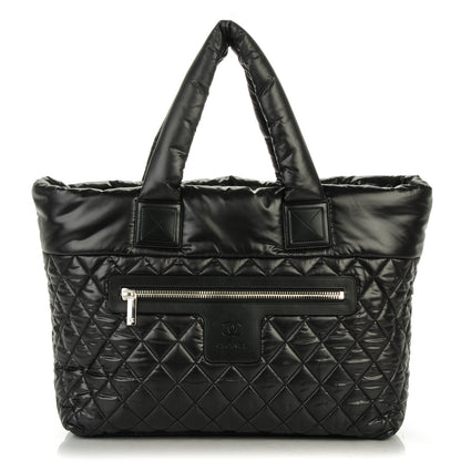 Chanel Nylon Quilted Large Coco Cocoon Tote Black 1 of 7