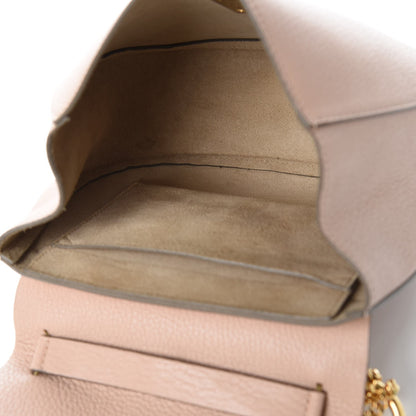 Chloe Grained Lambskin Drew Shoulder Bag Cement Pink 5 of 7