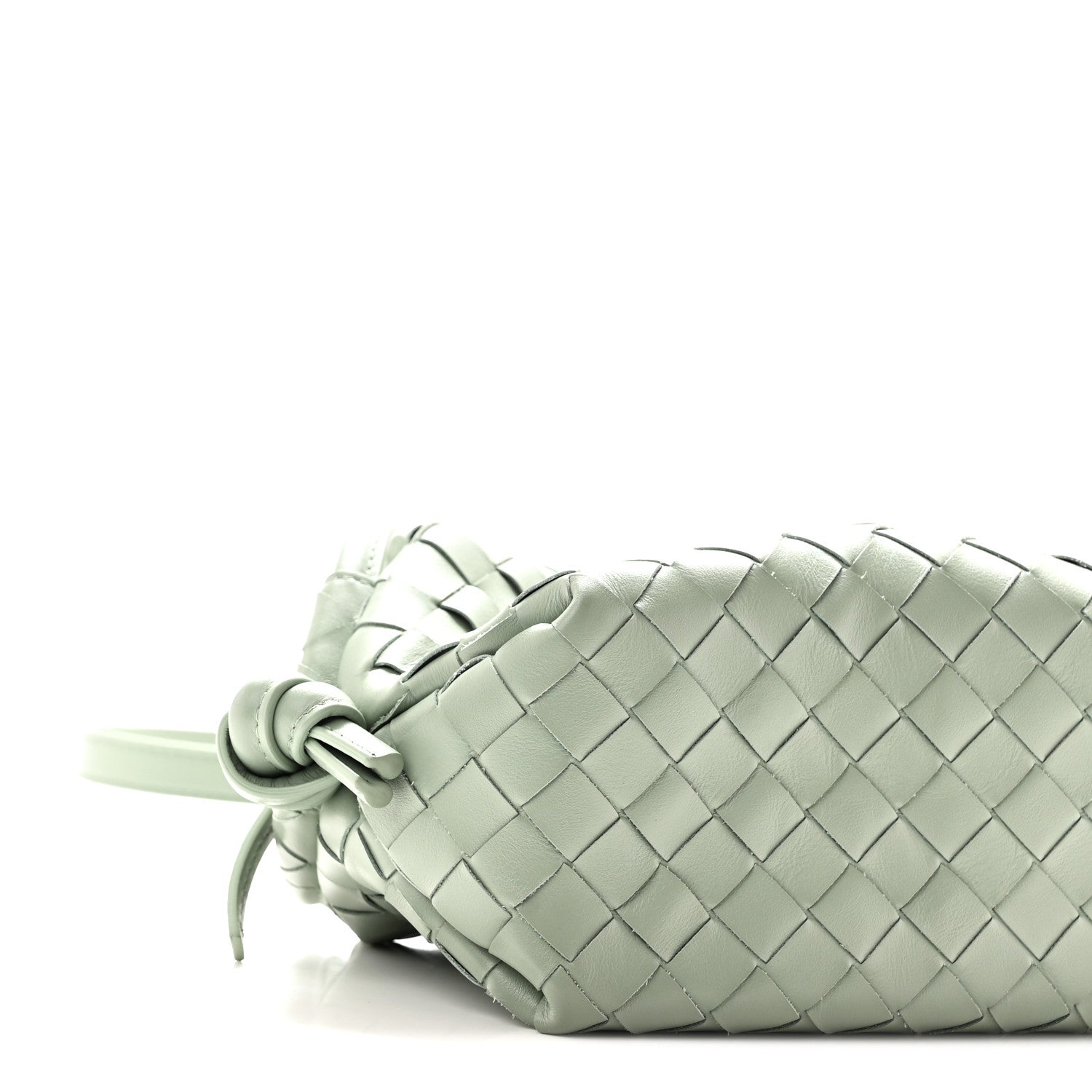 Bottega Veneta Calfskin Intrecciato Small Loop Top Handle Sauge 9 of 10
