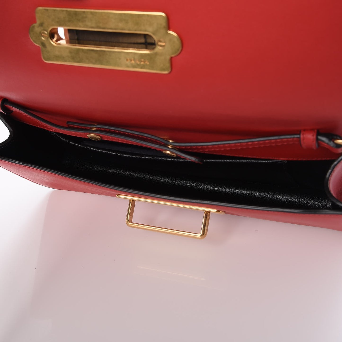 City Calf Saffiano Cahier Pochette Fuoco Black