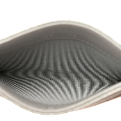 Chanel Glittered Metallic Caviar Quilted Card Holder Silver 5 of 9