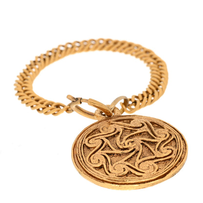 Chanel 31 Rue Cambon Paris Medallion Chain Bracelet Gold 1 of 5