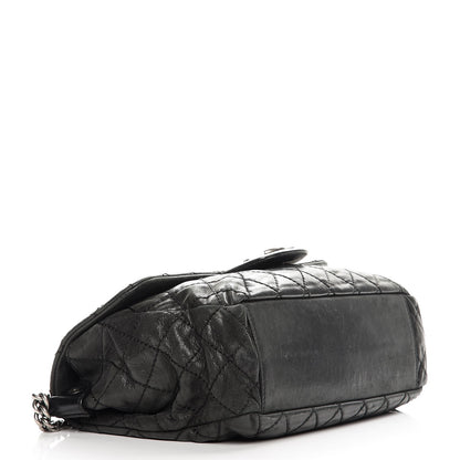 Chanel Iridescent Calfskin Large Coco Daily Flap Black 14 of 21