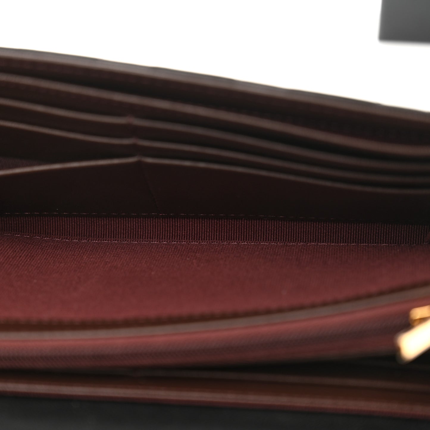 Lambskin Quilted Large Flap Wallet Black