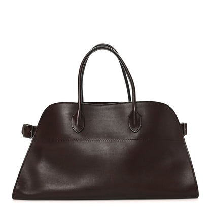 The Row Polished Saddle Calfskin EW Margaux Chestnut 1 of 10