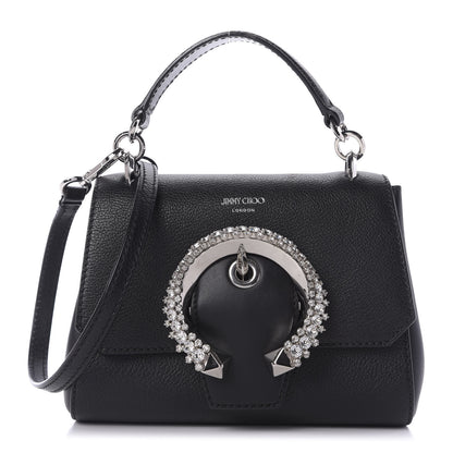 Jimmy Choo Calfskin Mini Madeline Top Handle Satchel Black 1 of 12