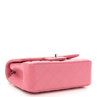 Chanel Lambskin Quilted Mini Rectangular Flap Pink 4 of 10