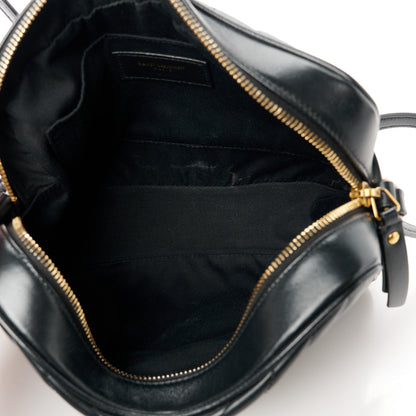 Saint Laurent Calfskin Matelasse Monogram Lou Camera Bag Black 5 of 11