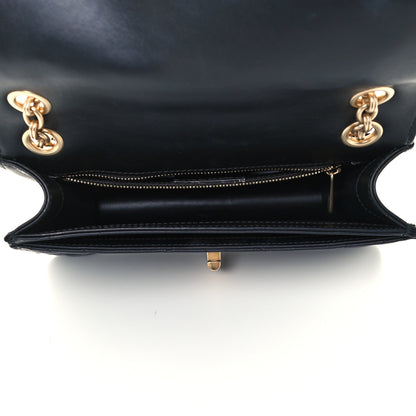 Salvatore Ferragamo Calfskin Quilted Gancini Flap Bag Black 6 of 10
