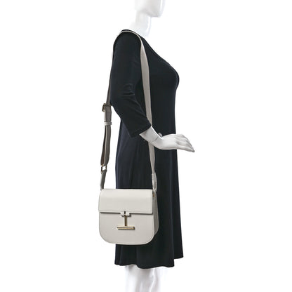 Tom Ford Calfskin Mini T Clasp Tara Crossbody Bag White 2 of 8