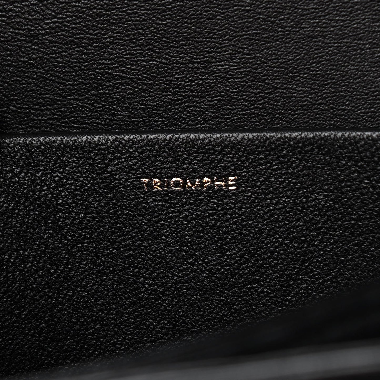 Shiny Calfskin Medium Triomphe Black