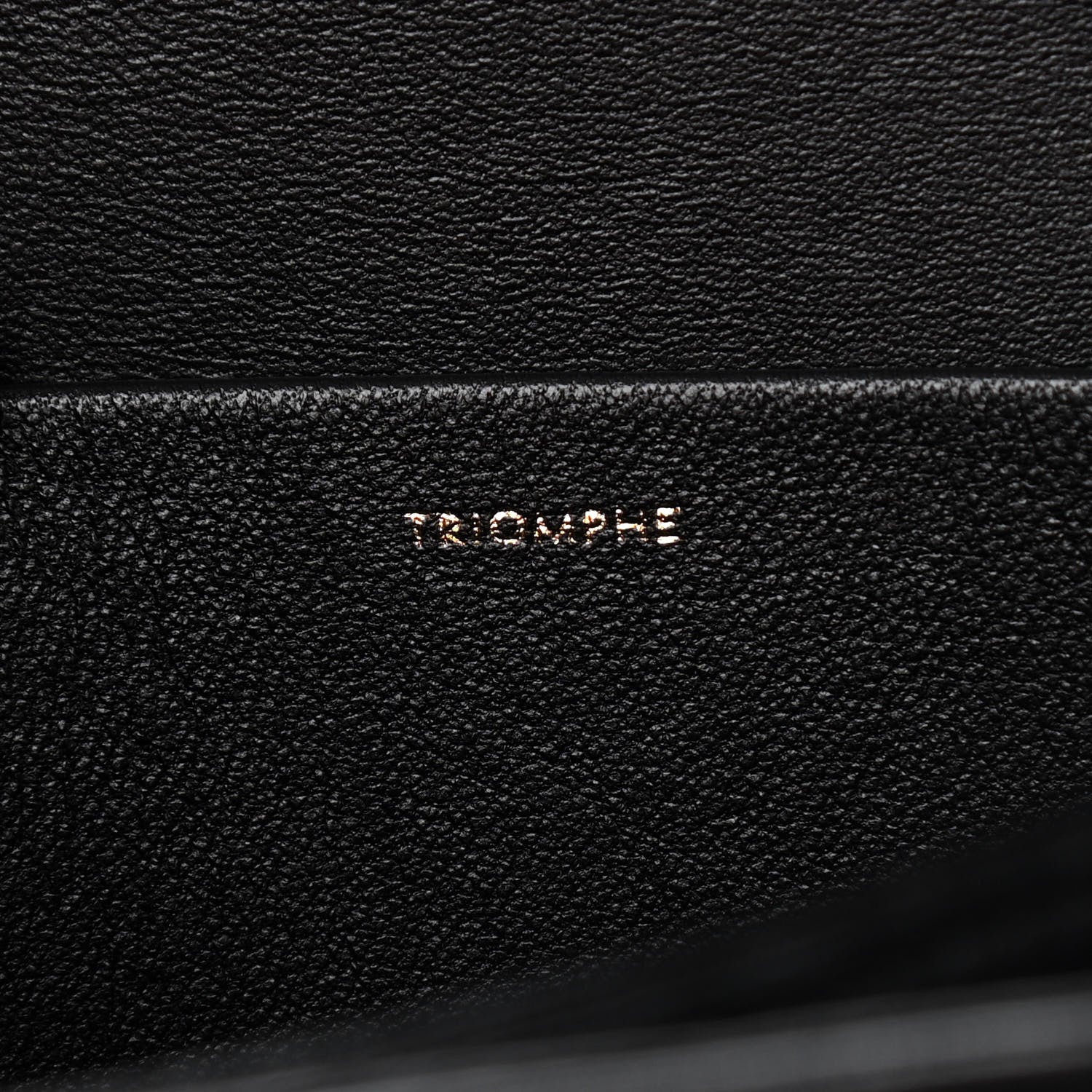 Celine Shiny Calfskin Medium Triomphe Black 7 of 11