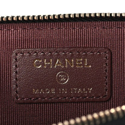 Chanel Caviar Quilted CC Zip Around Card Holder Black 11 of 15
