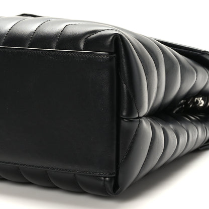 Saint Laurent Calfskin Y Quilted Monogram Medium Loulou Chain Satchel Black 9 of 9