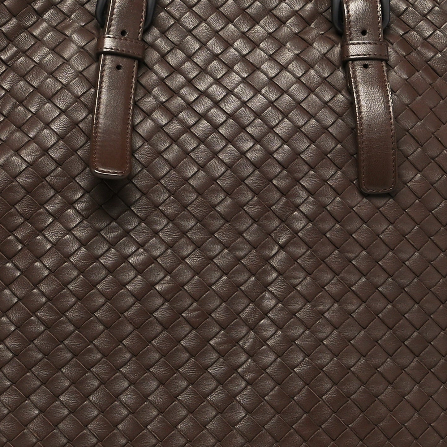 Nappa Intrecciato Large Tote Coffee