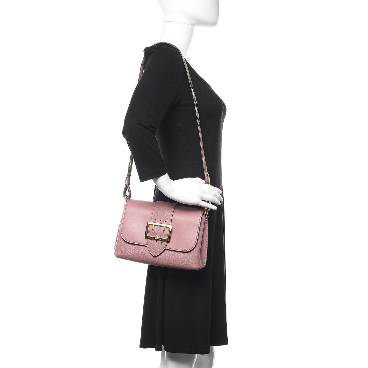 Soft Grain Calfskin Small Medley Crossbody Dusty Pink