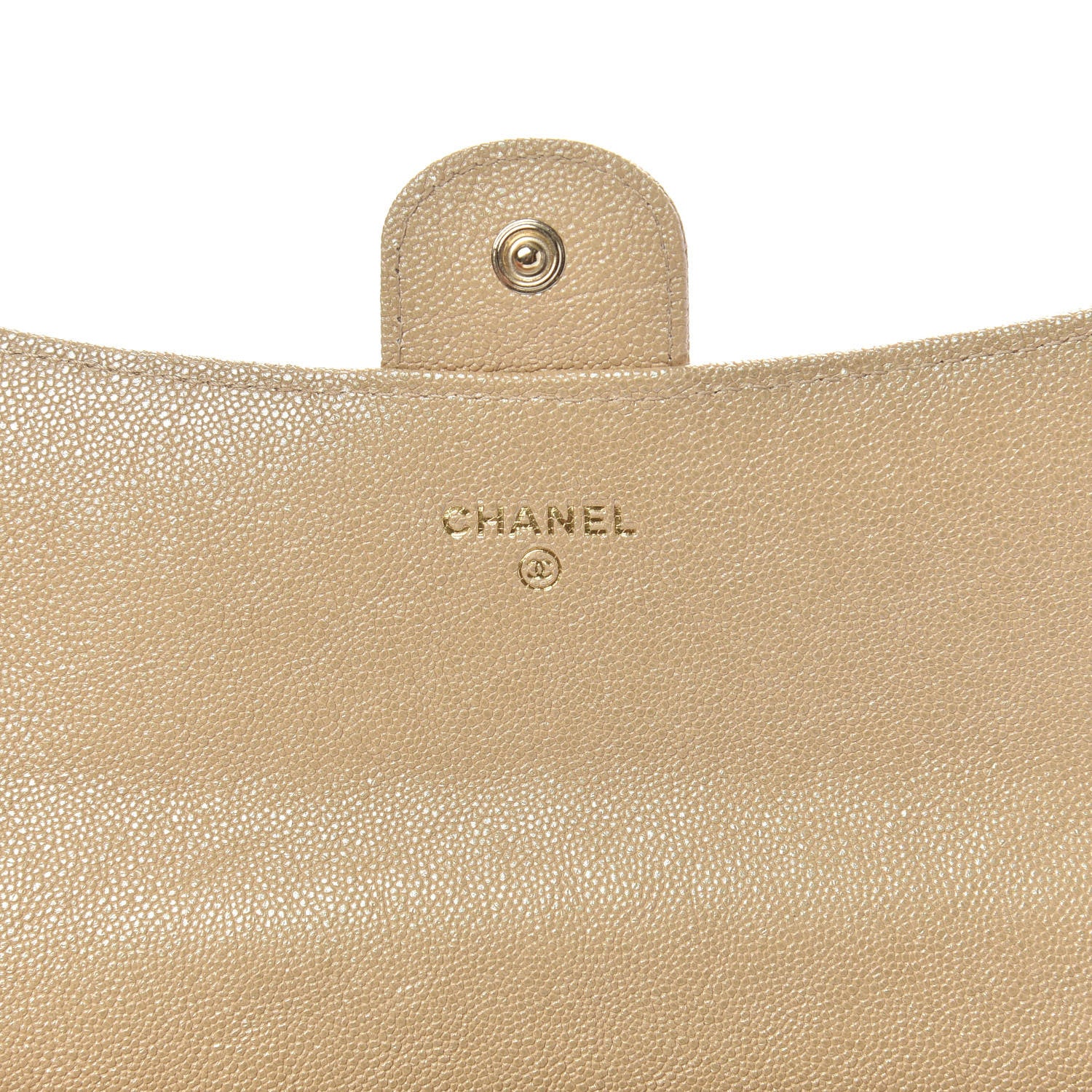 Chanel Iridescent Caviar Quilted Long Gusset Flap Wallet Beige 6 of 9