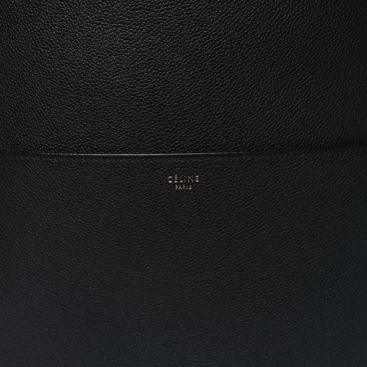 Celine Soft Grained Calfskin Sangle Bucket Bag Black 7 of 16