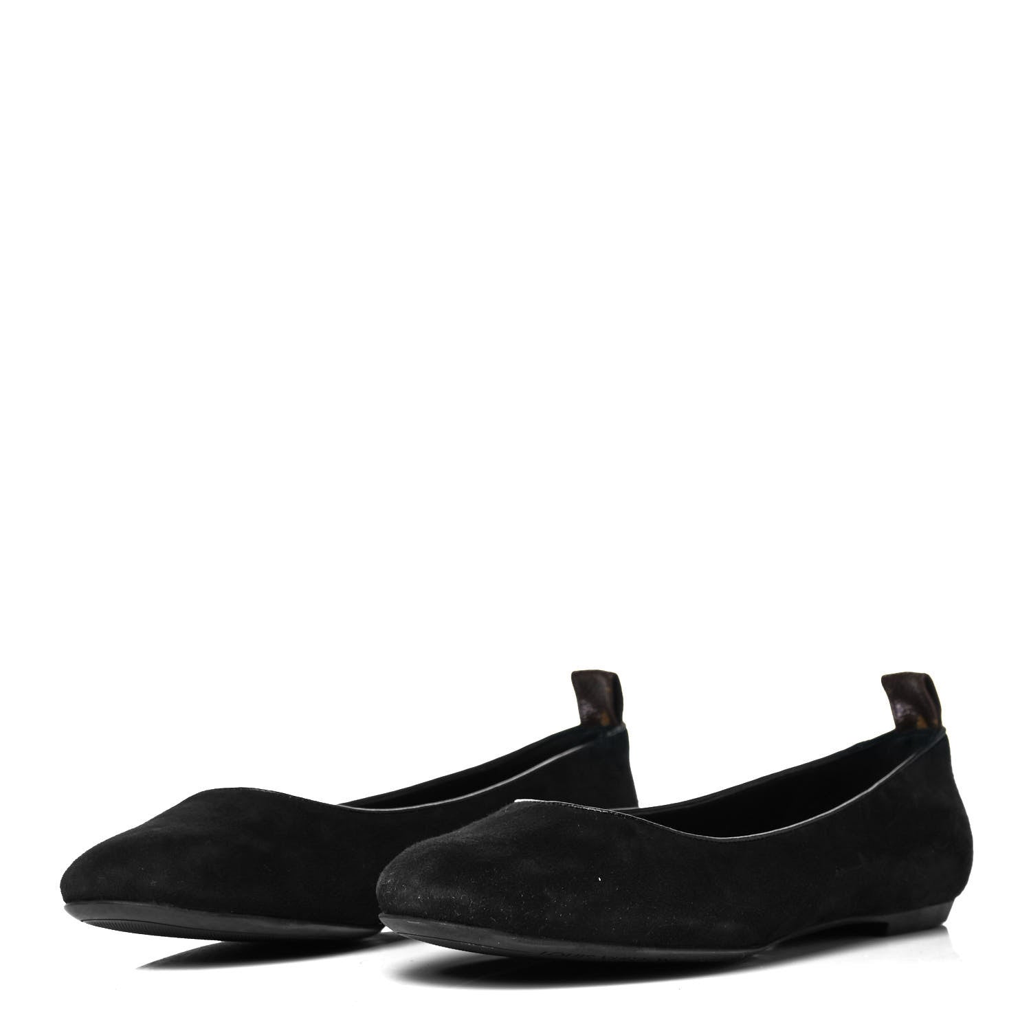 Louis Vuitton Suede Monogram Uniformes Ballet Flats 38.5 Black 3 of 8
