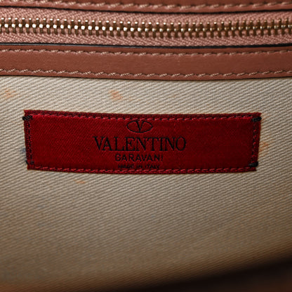 Valentino Garavani Vitello Medium Glam Lock Rockstud Flap Brownish 5 of 8