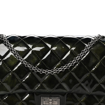 Chanel Patent Quilted 2.55 Reissue 227 Flap Dark Green 8 of 10