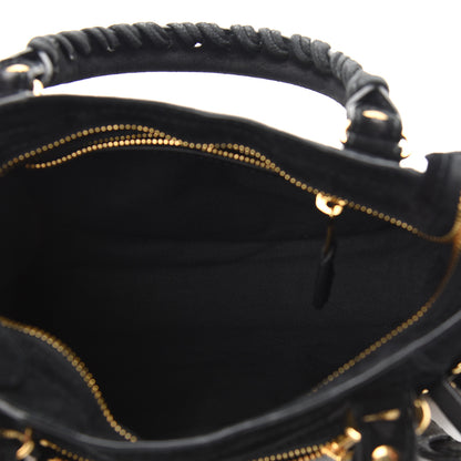 Balenciaga Baby Daim Suede Giant 12 Gold Hardware Mini City Black 5 of 10