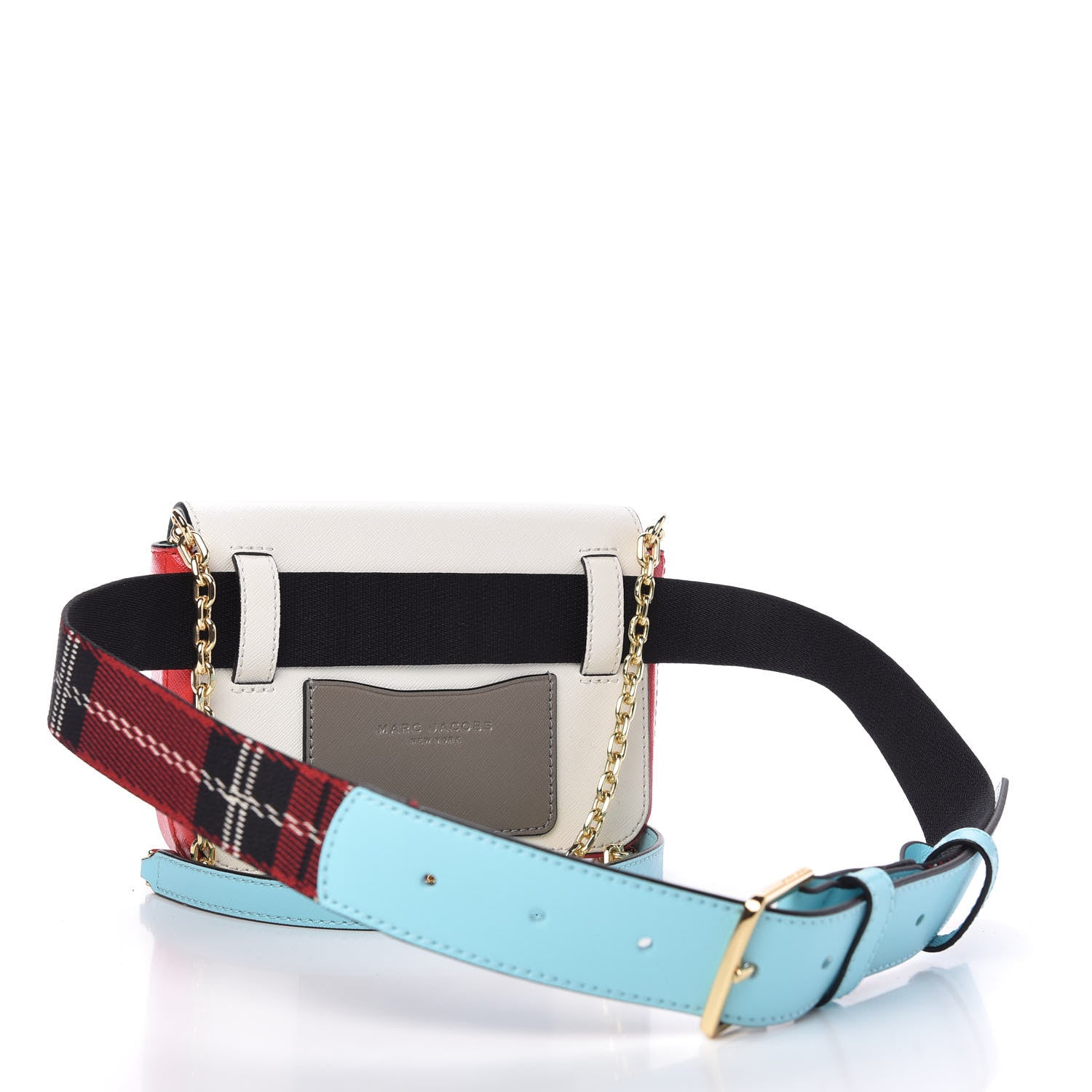 Marc Jacobs Saffiano Hip Shot Convertible Crossbody Bag Porcelain Multi 4 of 11