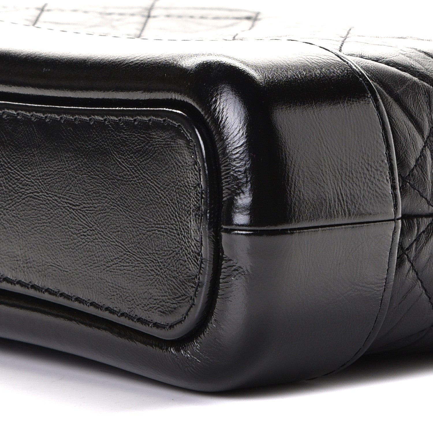 Chanel Aged Calfskin Quilted Small Gabrielle Hobo Black 5 of 8