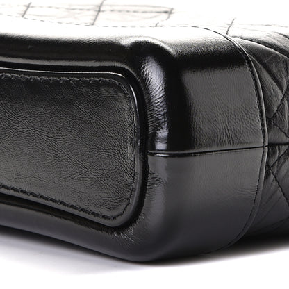 Chanel Aged Calfskin Quilted Small Gabrielle Hobo Black 5 of 8