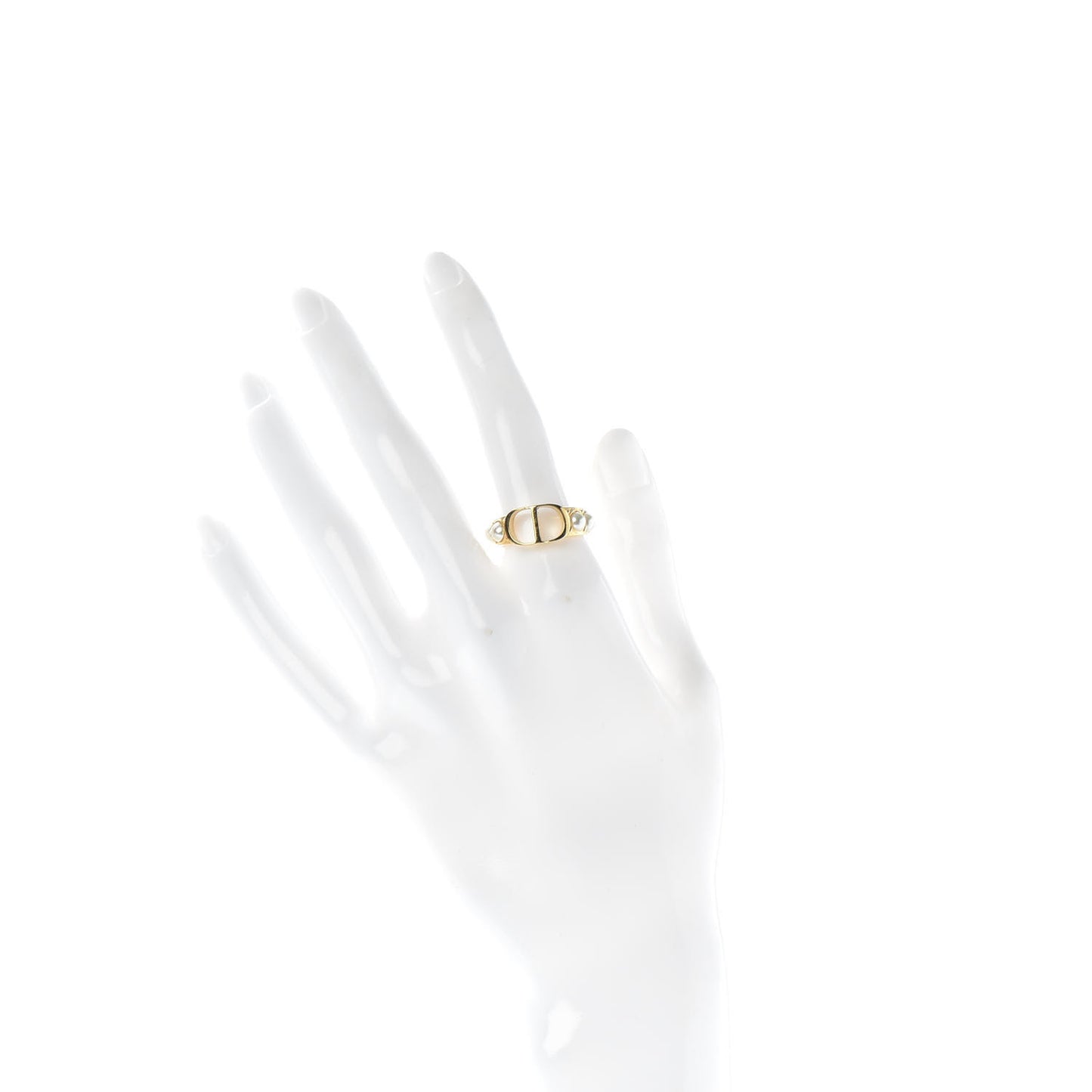 Metal Pearl 30 Montaigne Ring L Gold